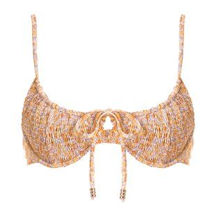 Palm Swimwear Viper Two Piece in Smocked Marigold